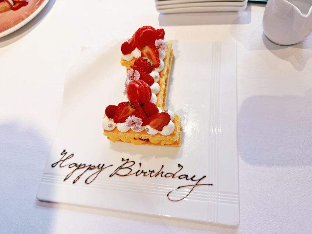 ケーキの写真です。