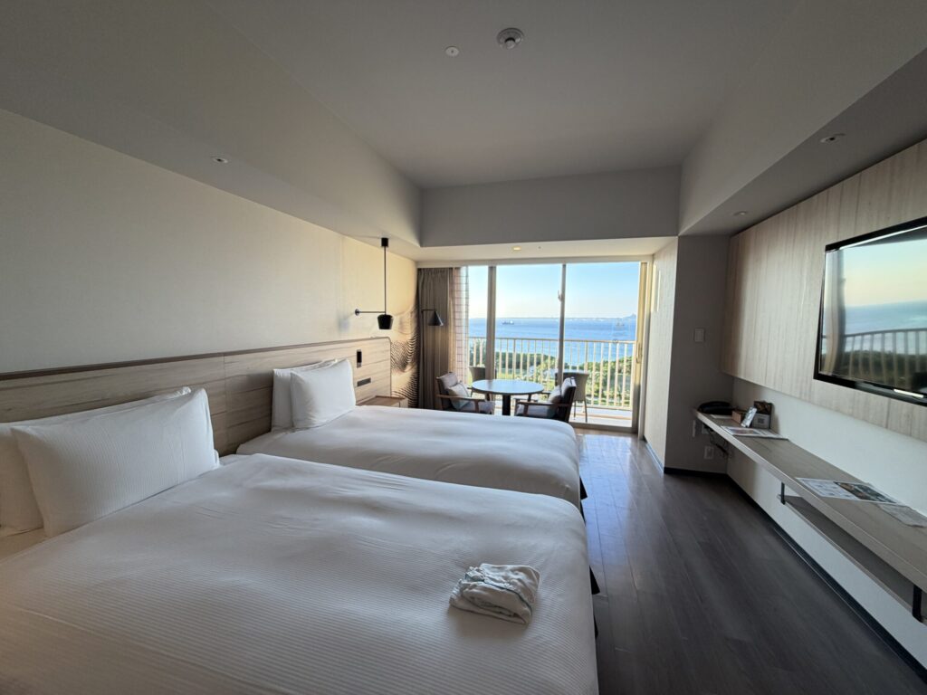 ヒルトン沖縄瀬底リゾートの客室の写真です。