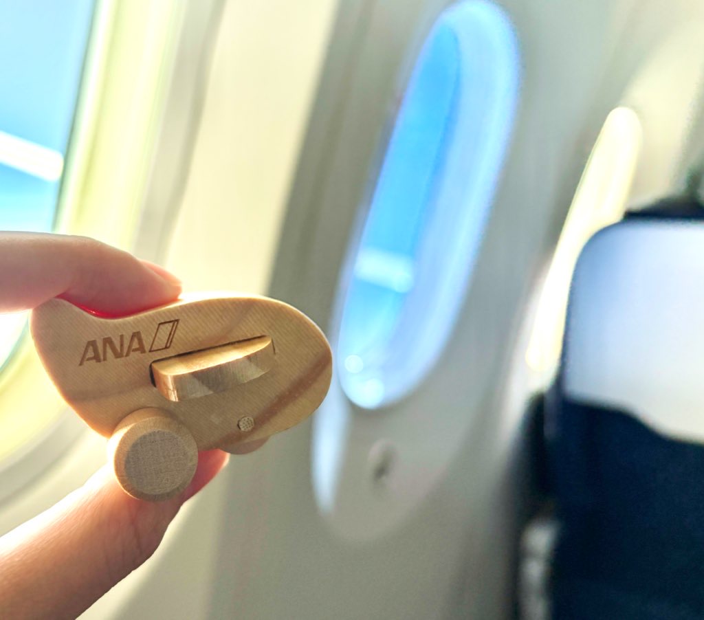 木のひこうきのおもちゃの写真です。