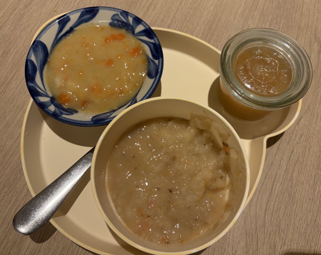 アマハジの離乳食の写真です。