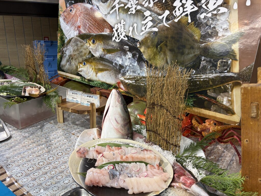 刺し身の写真です。