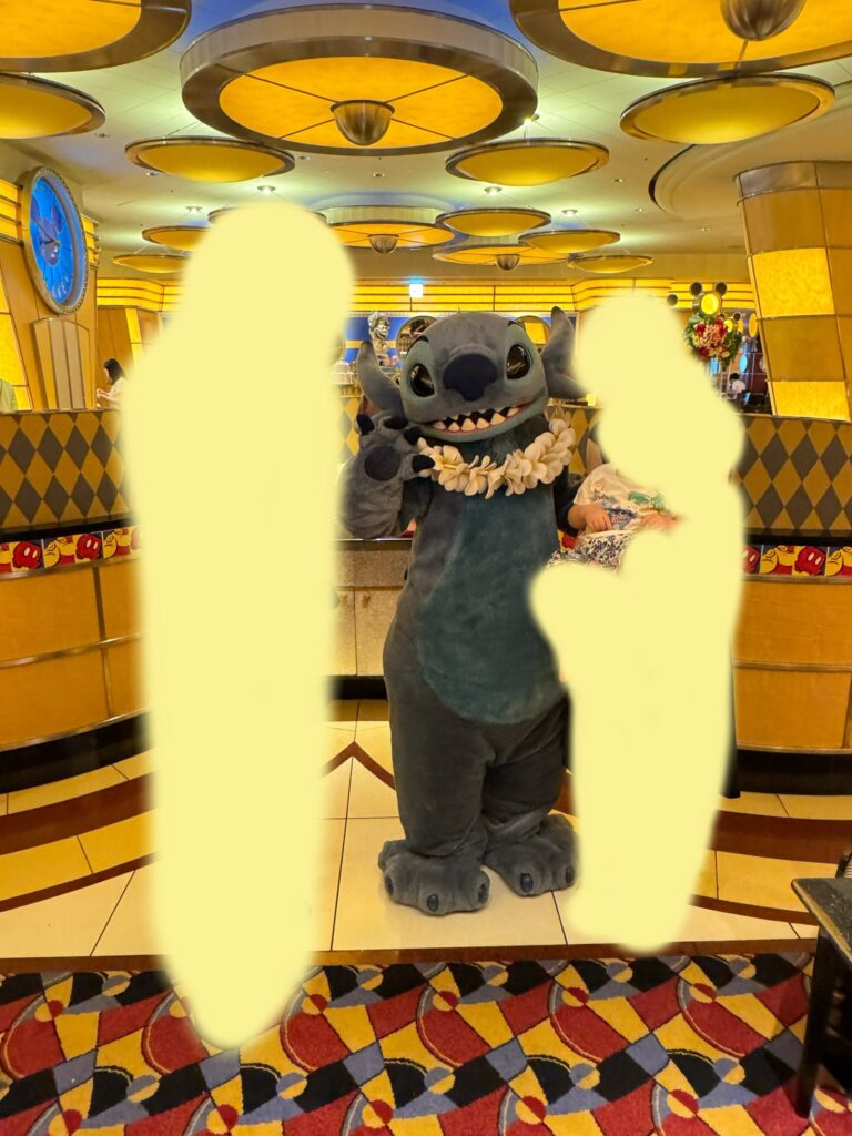 スティッチとの写真です。