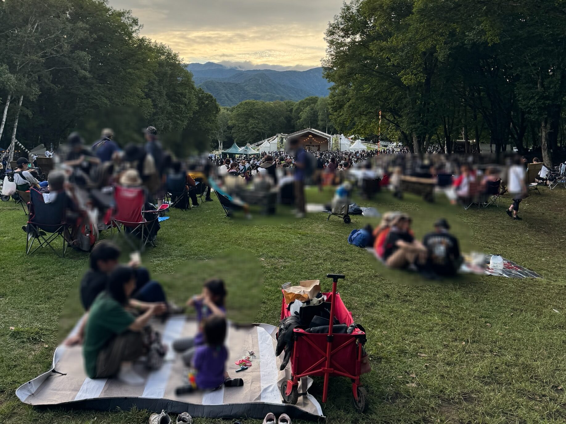 のんびりエリアからの風景です。