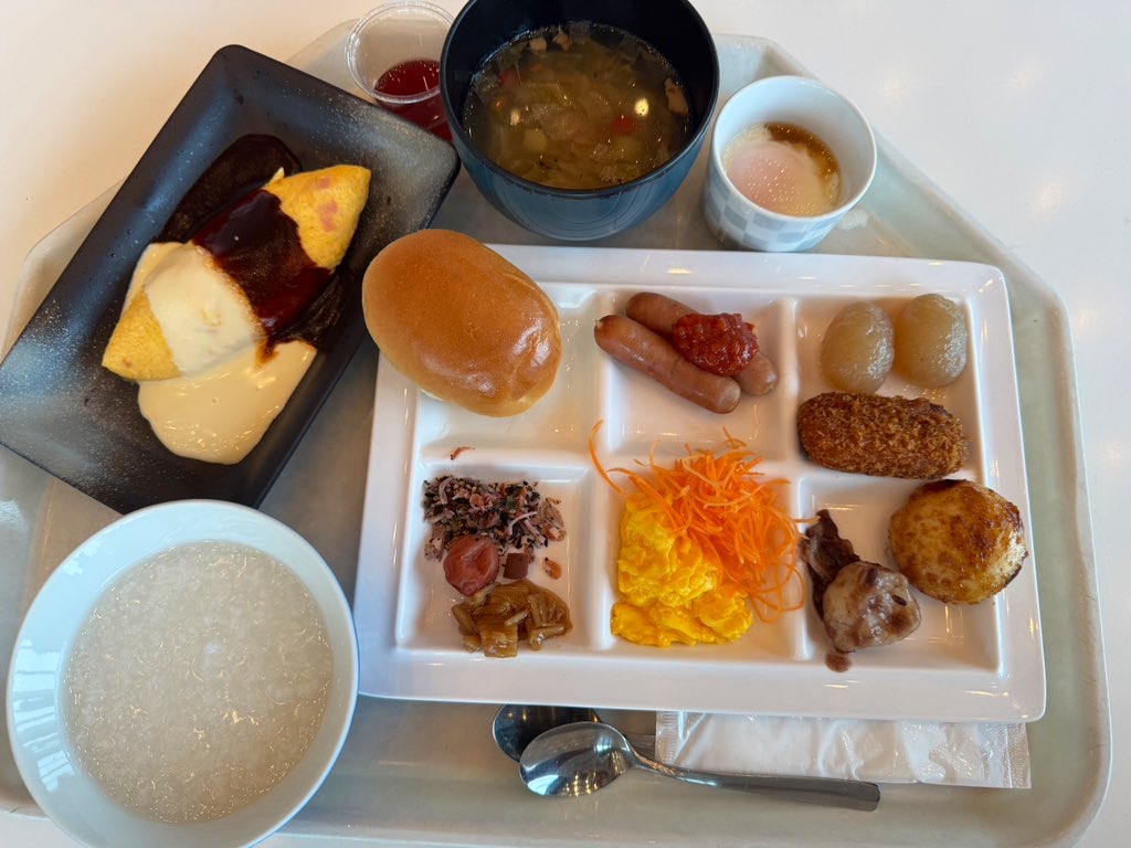 水上高原ホテル200の朝食です。