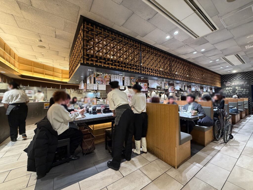 根室花まるの店の様子です。