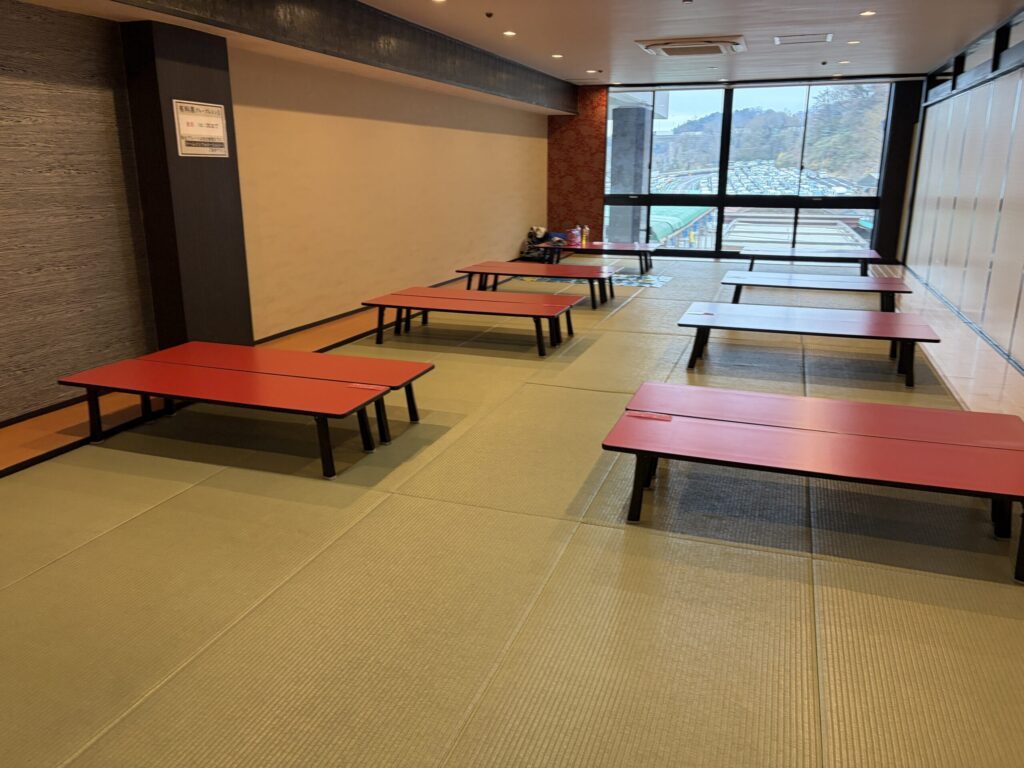 サマーランドのグループレスト席です。