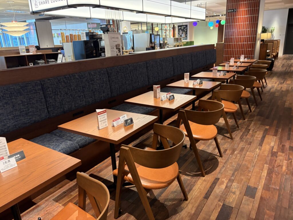 2人席の写真です。