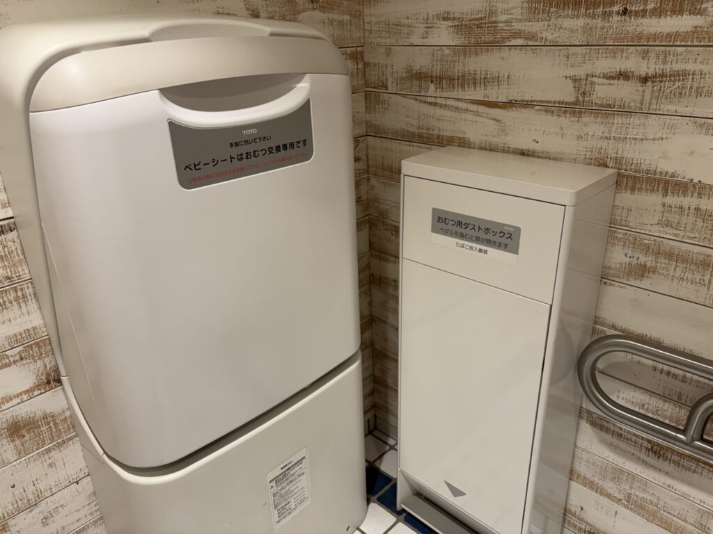 おむつ替えスペースの写真です。