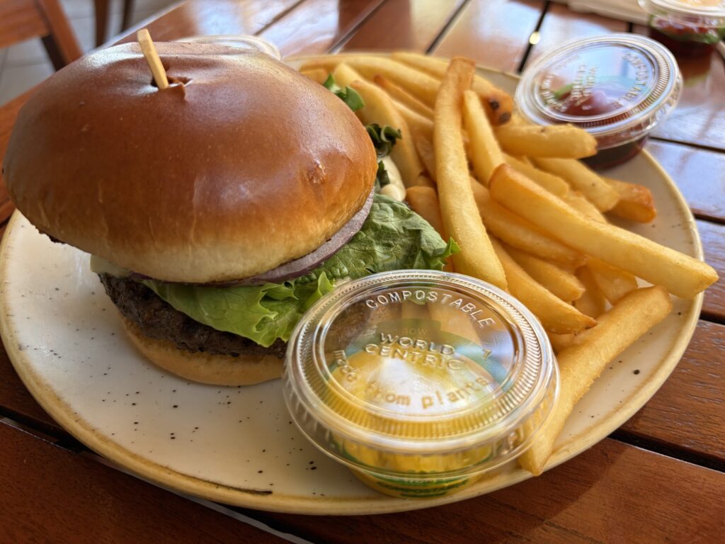オフ・ザ・フックのハンバーガーです。