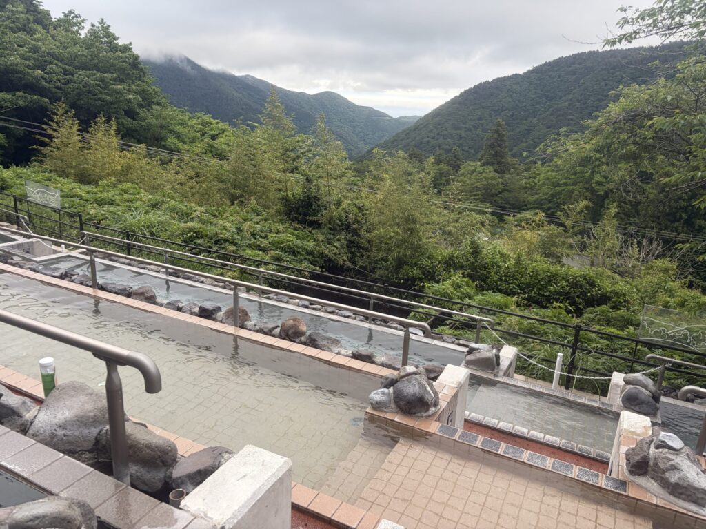 ユネッサンの展望風呂です。