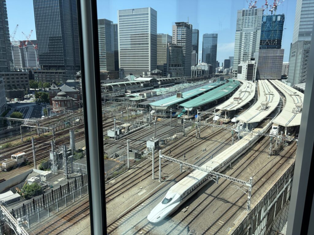 メゾン丸の内の特別席からの景色です。
