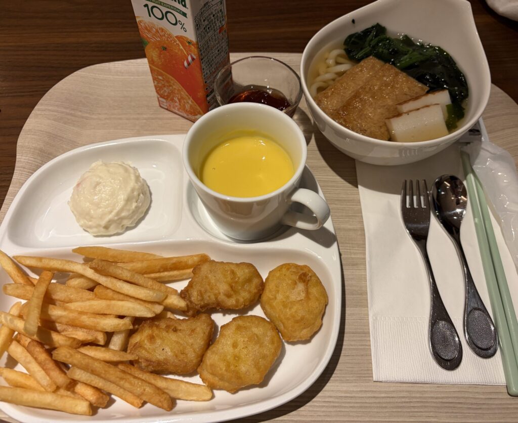 シェラトンのガレリアカフェのキッズメニューです。