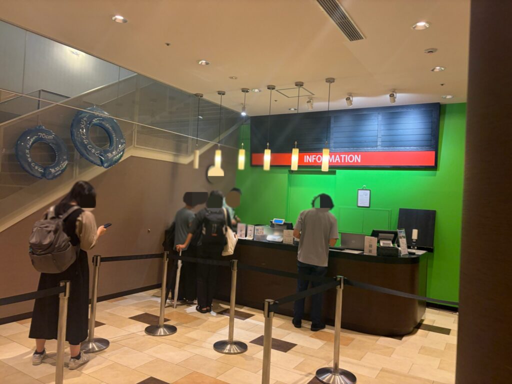 シェラトンガーデンプールの受付の写真です。