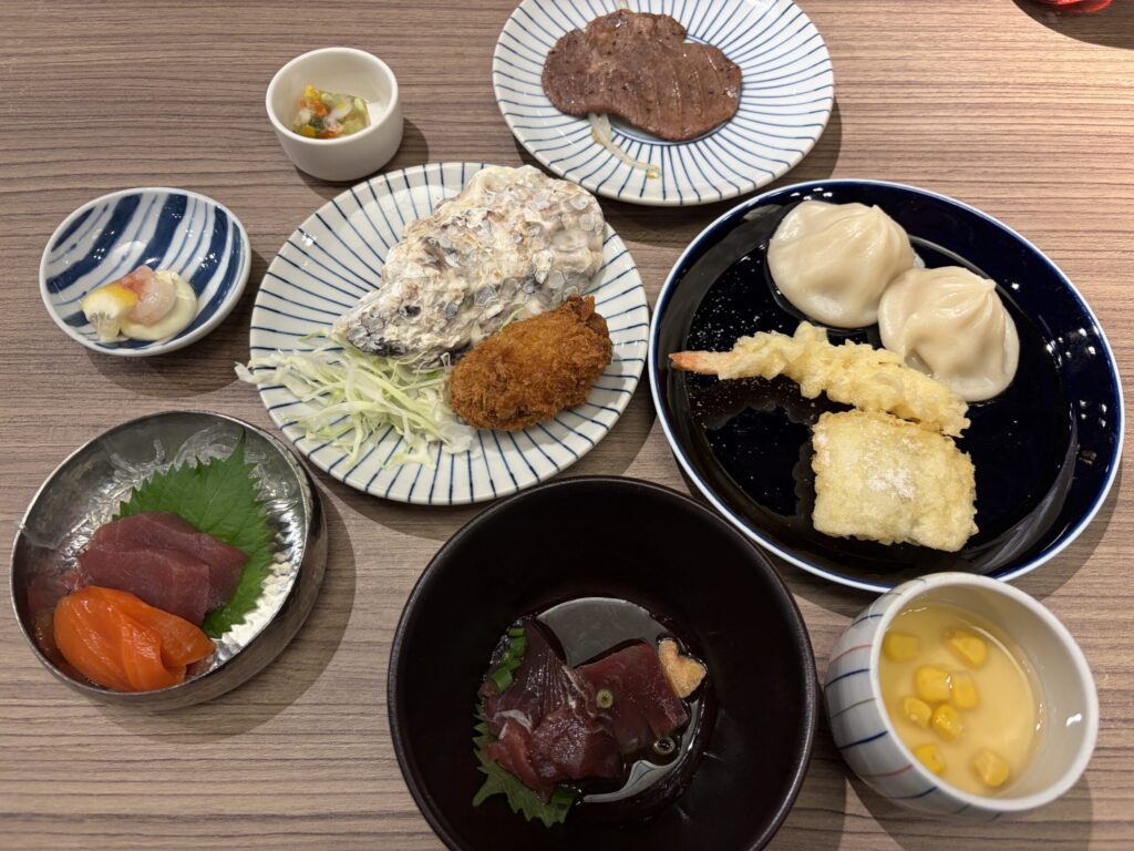 TAOYA秋保の夕食ビュッフェの写真です。