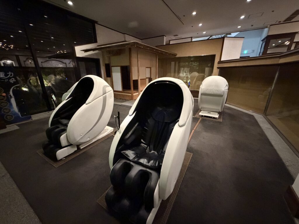 TAOYA秋保のマッサージチェアです。