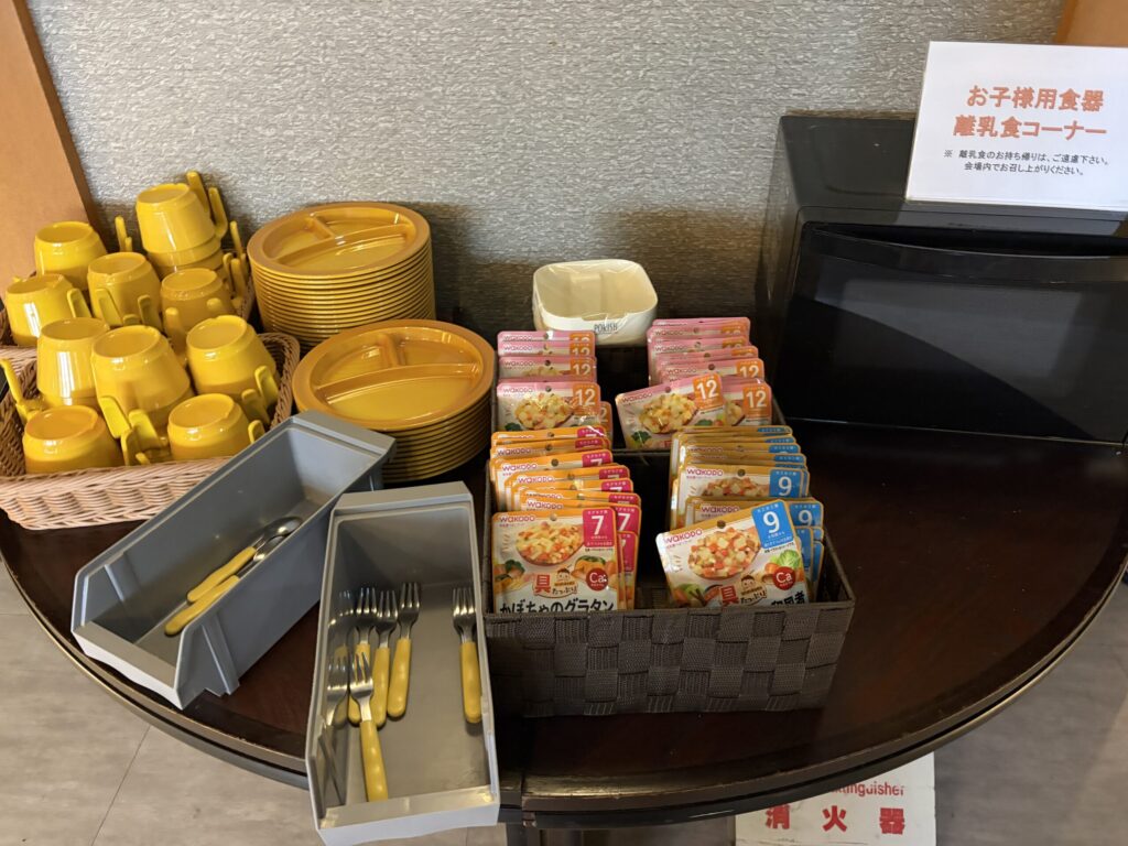TAOYA秋保の朝食ビュッフェの離乳食です。