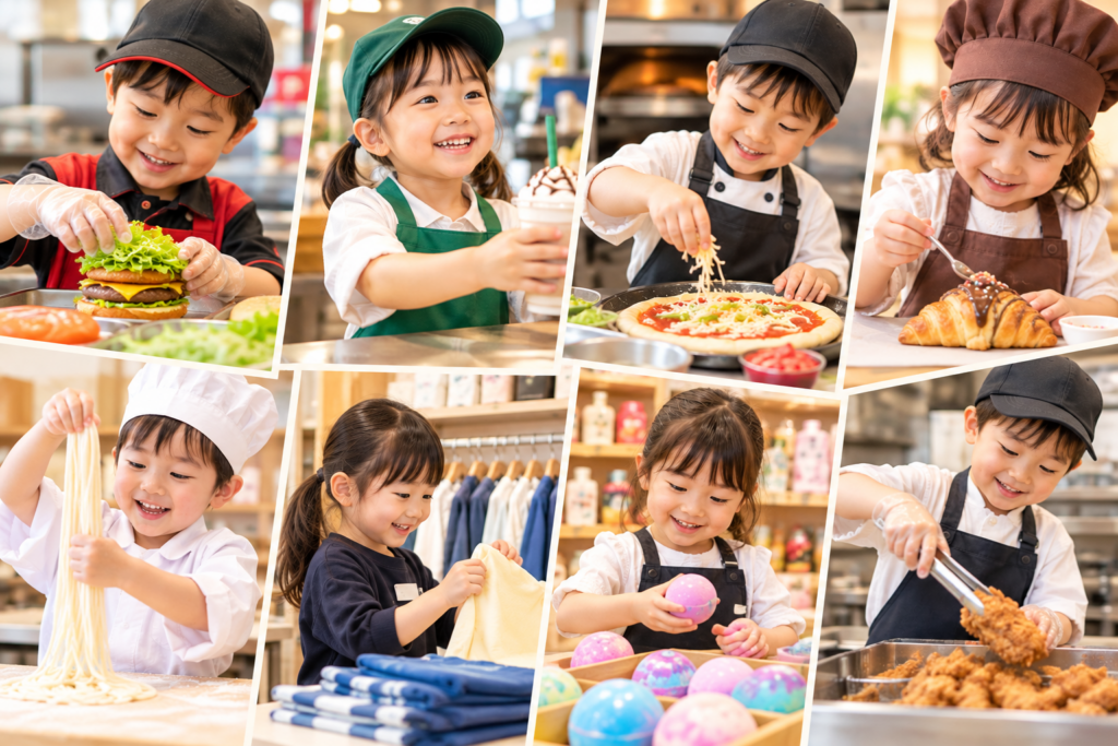 子どものおしごと体験のイメージです。