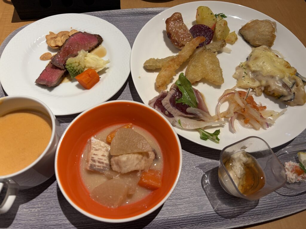 TAOYA日光霧降の夕食ビュッフェの写真です。
